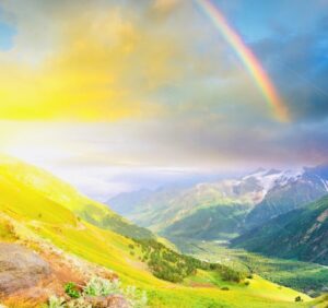 rainbow with hope